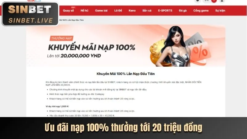 Hình ảnh minh họa chương trình khuyến mãi chào mừng b52play
